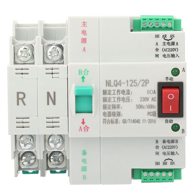 Interruptor de transferencia dual NikouMX AC 230V 2P 63/80/100A herramienta