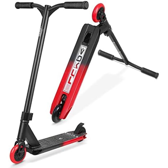 Complete Pro Scooter for Kids Boys Girls Teens Up 6 Years - Freestyle Tricks Pro Stunt Scooter (Red)$$Sport & Recreation Other