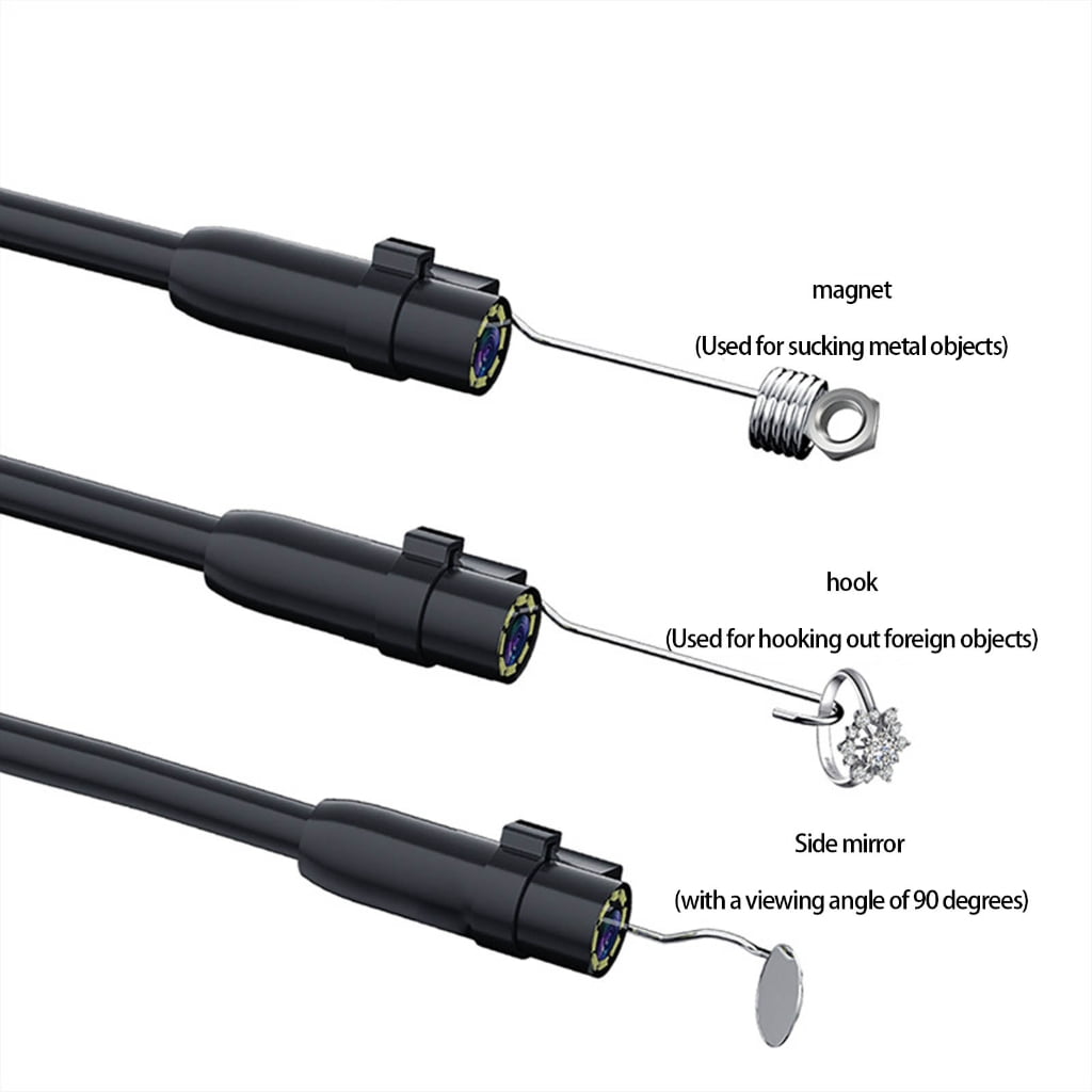 Zeiwohndc 4.3" Screen Endoscope 1080P Borescope Inspection Camera IP67 Waterproof 8 LED