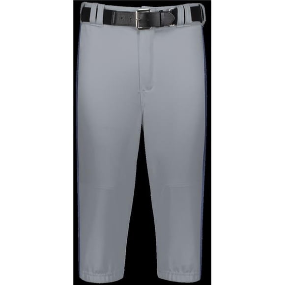 Adult Piped Diamond Series Knicker 2.0 Pant, Baseball Gray & Navy - Small
