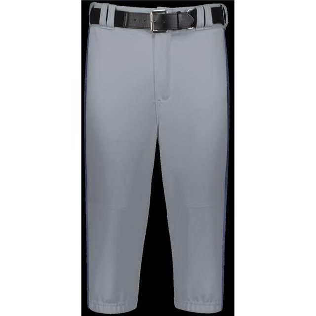 Adult Piped Diamond Series Knicker 2.0 Pant, Baseball Gray & Navy - Large