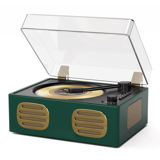 Reproductor de CD MANGOSTAN Bluetooth USB recargable verde