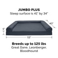 thumbnail image 2 of Furhaven Cama ortopédica para perros grandes con refuerzos extraíbles y funda lavable, para perros de hasta 125 libras - Sofá acolchado - Gris hierro, Jumbo Plus/XXL, 2 of 5