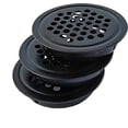 thumbnail image 3 of KAIYANG 10 piezas de ventilación de aire de acero inoxidable de 19 mm, malla circular, rejilla de ventilación circular negra, cubierta de rejilla, cubierta de rejilla de ventilación de aire para venti, 3 of 5