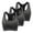 Gray, variant on Plebaso 3 Pack Sports Bras for Women Racerback Push up Workout Bras Wireless Full Coverage Athletic Bras
