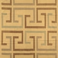 thumbnail image 1 of Ahgly Company Indoor Square Abstract Brown Contemporary Area Rugs, 3' Square, 1 of 4
