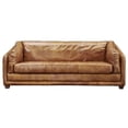thumbnail image 2 of Crafters and Weavers Waco Contemporary Italian Leather Sofa in Light Brown, 2 of 3
