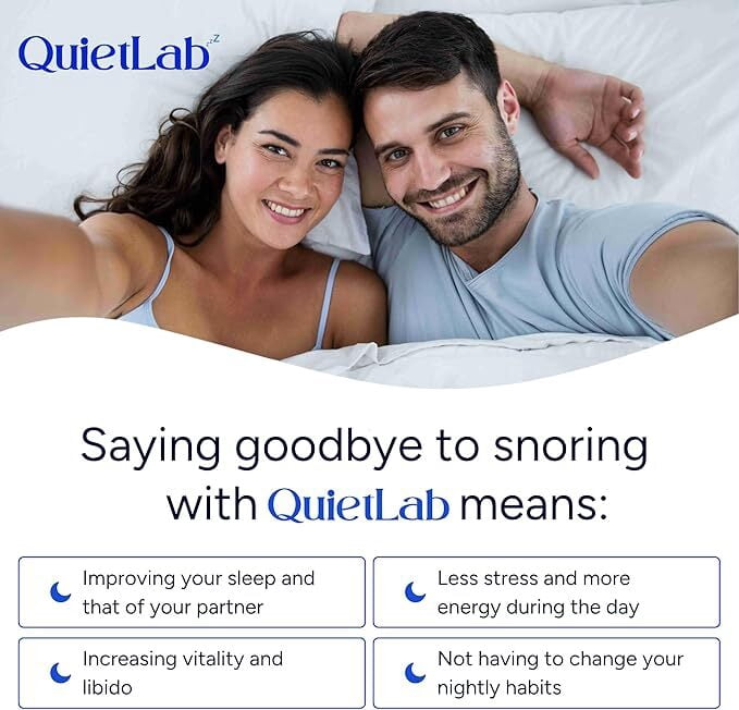 QuietLab Pro Anti-Snoring Mouthpiece – Adjustable Night Guard for Snoring Relief, No-Boil Custom Fit, Orthodontist-Designed, BPA-Free Medical Grade Material