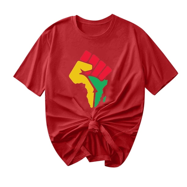 Camiseta de Cuello Redondo Impresa Nueva Moda Casual de Manga Corta de las Mujeres, Mezcla Ligera de Poliéster para la Primavera