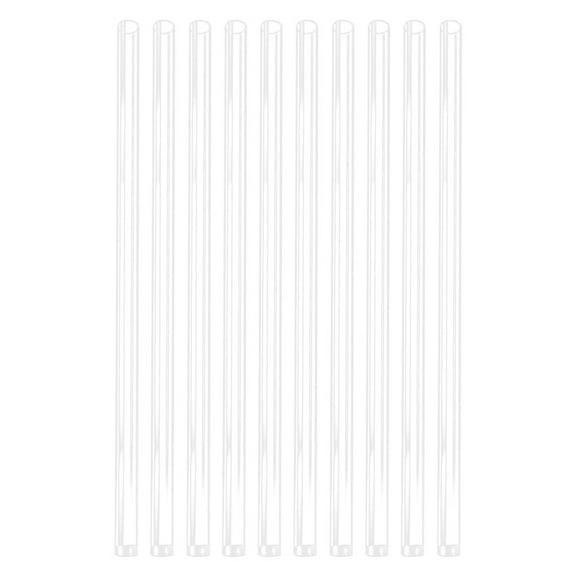 HOMOBABE 10Pcs Transparent Lights Tubes Cylindrical Protective For Outdoor Led Lighting