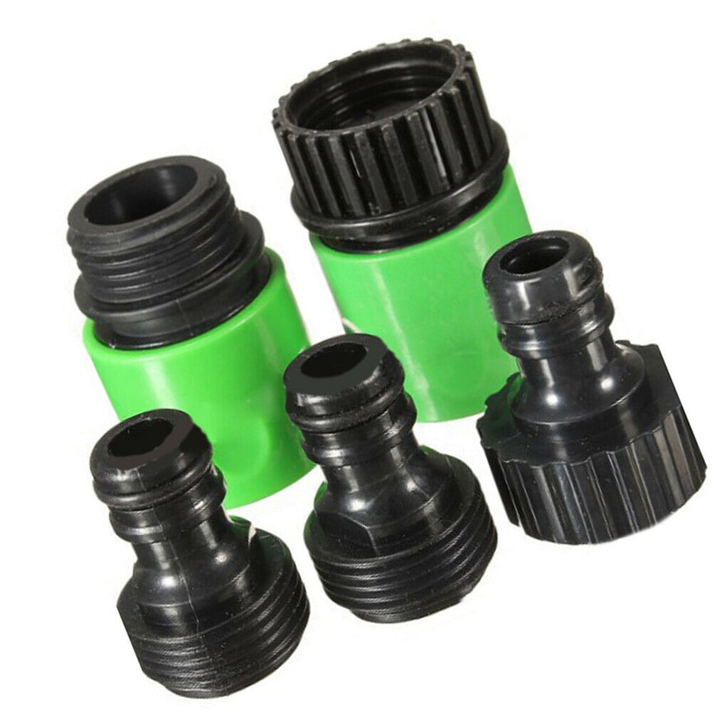 5pcs Plastic Garden Water Hose Quick Connector Micro Irrigation Adapter Tool 