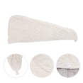 thumbnail image 3 of Unique Bargains 1pc Water-absorbent Double Layer Hair Towel 24.8"x 10.24" Beige, Gray, 3 of 5