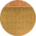 thumbnail image 1 of Ahgly Company Machine Washable Indoor Round Transitional Sedona Brown Area Rugs, 3' Round, 1 of 7