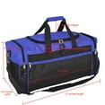 thumbnail image 6 of DALIX 21" Blank Sports Duffle Bag Gym Bag Travel Duffel with Adjustable Strap in Royal Blue, 6 of 7