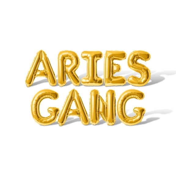 Letter Balloons - ARIES GANG 16" Inch Alphabet Letters Foil Mylar Balloon Birthday Party Banner (Gold)