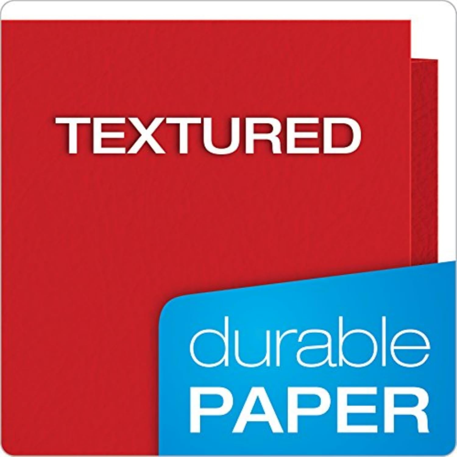 General Two Pocket Folders,Textured Paper,Assorted Colors (Blue,Red,Yellow,Orange,Green),for School,Home,and Office,Letter Size,25 Per Box (57513EE),(Pack of 5)