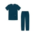 thumbnail image 1 of Sivvan Unisex Classic Scrub Set V-neck Top/Drawstring Pants Available in 12 Solid Colors, 1 of 7