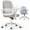 Beige, variant on Ergonomic Mesh Office Chair for Home Office, Flip-Up Arms, Breathable Mesh Back & Thick Seat Cushion, Swivel Rolling Computer Desk Chair – BIFMA Certified, Supports 300 lbs (White Frame/Gray Seat)