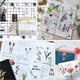 thumbnail image 3 of Zhuge 240 pegatinas de flores transparentes, pegatinas florales, pegatinas autoadhesivas de plástico, pegatinas de resina para hacer tarjetas, diarios, álbumes de cartas, 3 of 5