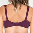 thumbnail image 3 of Wide Strap Bra Plus Size Full Coverage Underwire Support Panels 34 36 38 40 42 44 / C D E F G H I J (36I, Plum), 3 of 3