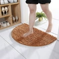 Chenille Half Round Carpet Water Absorbing Foot Mat Bathroom Entrance Floor Mat Bedroom Toilet