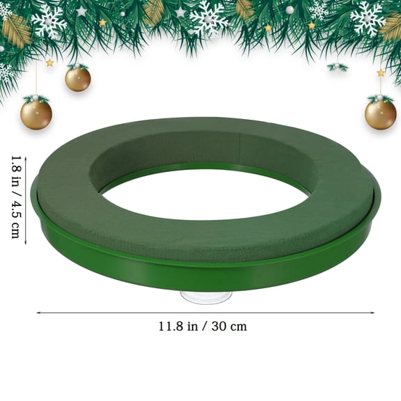 Amosfun-Small Flower Foam Ring with Mud Block - Artificial Floral Arrangement for Wedding Car Decor4.5In