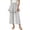 White, variant on Tranfacy Girls 1-14 Years Fall Pants Solid Elastic Waist Straight Leg Casual Wide Leg Trousers