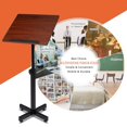 thumbnail image 5 of Classic Lectern Podium Stand, Height Adjustable Church Classroom Lecture, Portable Presentation Concert Podium, Multi-Function Reading or Laptop Desk with Edge Stopper, Brown (Brown), 5 of 17