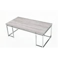 thumbnail image 5 of Versatile Natural Oak and Chrome Coffee Table Supported by Metal Sled, 5 of 6