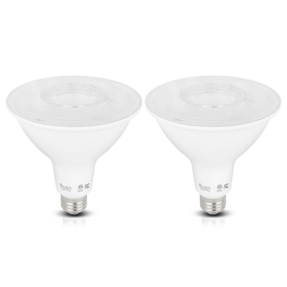 Simba Lighting LED PAR38 18W 38 Spotlight ETL Listed 180W Replacement Bulbs 120V Dimmable E26 5000K Daylight 2-Pack