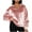 Pink (New Upgrade), variant on Htigea 1/4 Zip Up Shirts for Women Velvet Long Sleeve Lapel Pullover Tops Casual Loose Fit Cropped Sweatshirts Black S