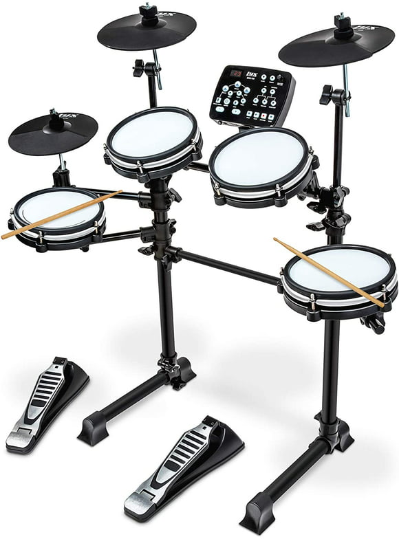 LyxJam 7-Piece Electronic Drum Set, Adult, Professional Electric Drum Set