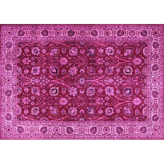 Ahgly Company Indoor Rectangle Persian Pink Traditional Area Rugs, 2' x 4'