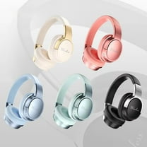 Wireless Bluetooth Headphones Active Noise Cancelling Headphones 5.3 Wireless over-Ear Headphones, HiFi Stereo Wireless Headphones Foldable Bluetooth Headphones for Computer Green