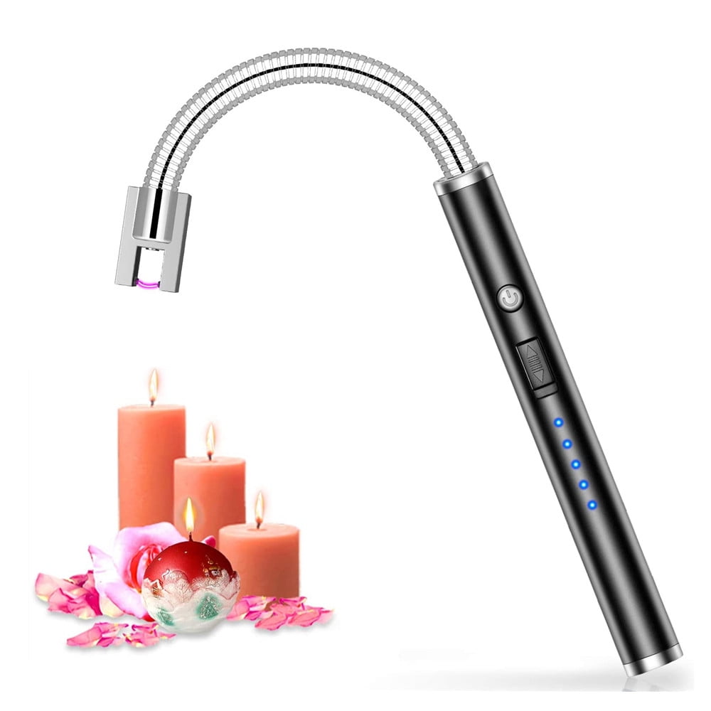 2 Pack Candle Lighter, Electric Rechargeable Arc Lighter with 360