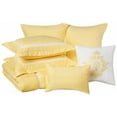thumbnail image 2 of Chic Home CS0441-11-US Woodford Embroidered Comforter Set - Yellow - Queen - 7 Piece, 2 of 4