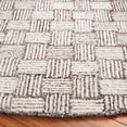 thumbnail image 3 of SAFAVIEH Micro-Loop Charlotte Solid Area Rug, Brown/Ivory, 5' x 5' Round, 3 of 7