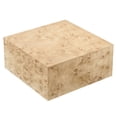 thumbnail image 3 of Coffee Sofa Side Table, Natural Burl, Wood, Square, Living Kitchen Cafe Bistro Hospitality Restaurant, Modern Contemporary HB35892, 3 of 9