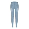 thumbnail image 5 of uublik Jeans for Women Low Waisted Jeggings Pants Stretchy Ripped Skinny Jean Leggings Denim Pants, Light Blue, 5 of 6
