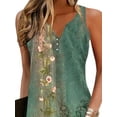thumbnail image 2 of Gvmfive Womens Summer Dress Boho Floral Print V-Neck Sleeveless Tank Dress, 2 of 4