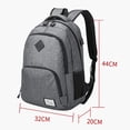 thumbnail image 4 of Mochila para computadora portátil de 16 pulgadas, mochila escolar para niños y adolescentes, mochila de trabajo (negra, 16 pulgadas), 4 of 5