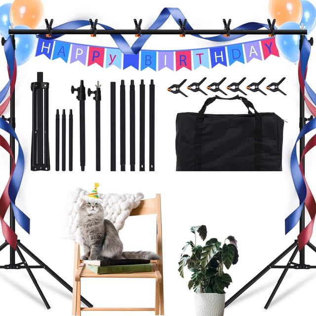 Soporte para estudio fotográfico Tsolzdadi de 2 x 3 m con 6 travesaños