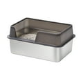 thumbnail image 4 of Cat Litter Box with High Enclosed Side,Stainless Steel Litter Box Stainless Steel Litter Box Enclosed Stainless Steel Large Cat Litter Box XL Litter Box for Multiple Cats, 4 of 7
