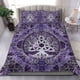 thumbnail image 1 of Juego de Cama Vikingo Árbol de la Vida con Triquetra Amatista y Plata Juego de Cama, 1 of 5
