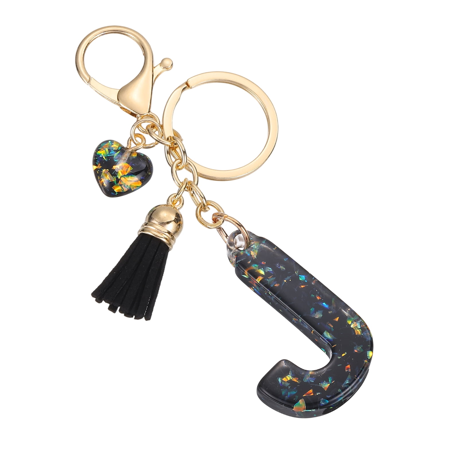 Uxcell Initial Letter Keychain, Cute Letter-A Keychains Women