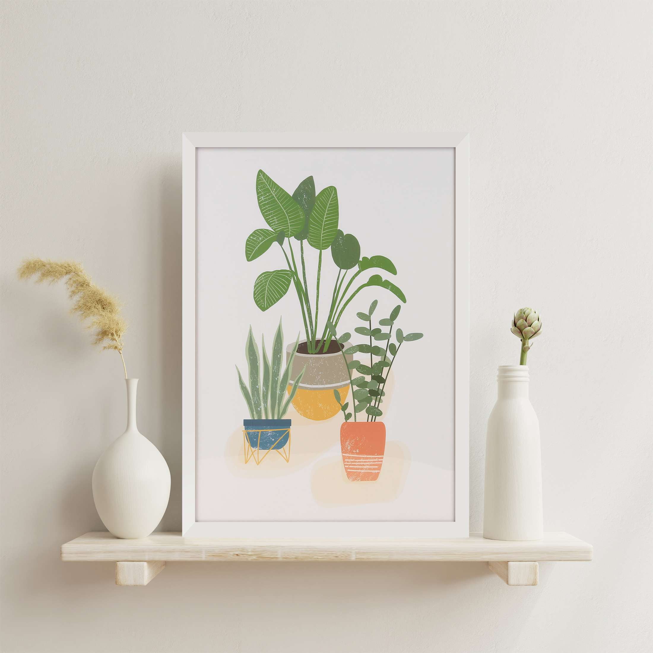 Mainstays – 16x20 Picture Frame – White Thin Flat Profile Wall Photo Frame