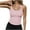 Pink 1, variant on FAIWAD Tank Tops for Women Summer Sleeveless Ribbed Round Neck Slim Fitted Going out Tops Plus Size Layering Shirts