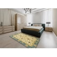 thumbnail image 4 of Ahgly Company Tapis d'Intérieur Rectangulaire Abstrait Chrome Or Jaune Oriental, 2 Pieds x 5 Pieds, 4 of 6