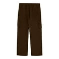 thumbnail image 2 of Men's Casual Cargo Pants - Elastic Waist Drawstring, Zipper Pockets, Solid Color - Outdoor Sport Training Trousers, Spring Summer - S-XXXXXL, 2 of 4
