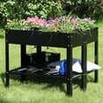 thumbnail image 6 of Sunnydaze 35.75" x 16" x 31.75" Black Galvanized Steel Raised Garden Bed, Set of 2, 6 of 13